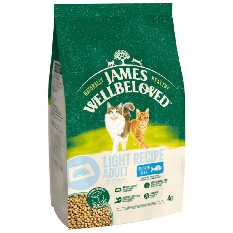 James Wellbeloved Fish Light Adult Dry Cat Food, James Wellbeloved, 4 kg