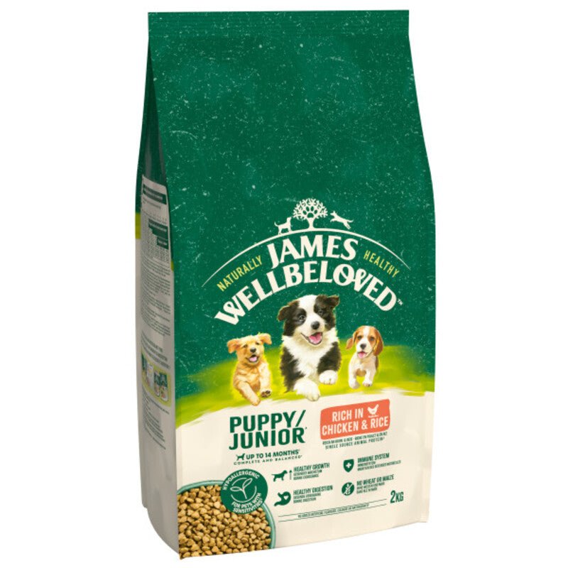 James Wellbeloved Puppy Chicken & Rice Complete Dry Dog Food, James Wellbeloved, 15 kg