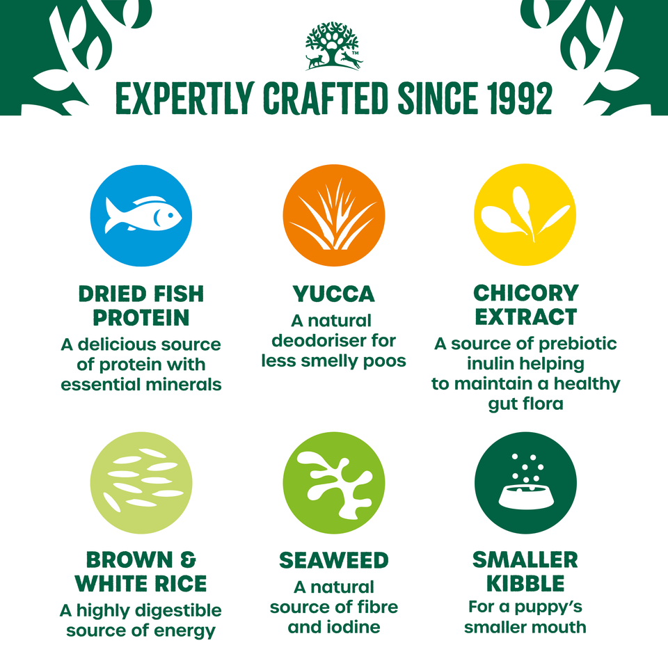 James Wellbeloved Puppy Fish & Rice Complete Dry Dog Food - 2kg, James Wellbeloved,