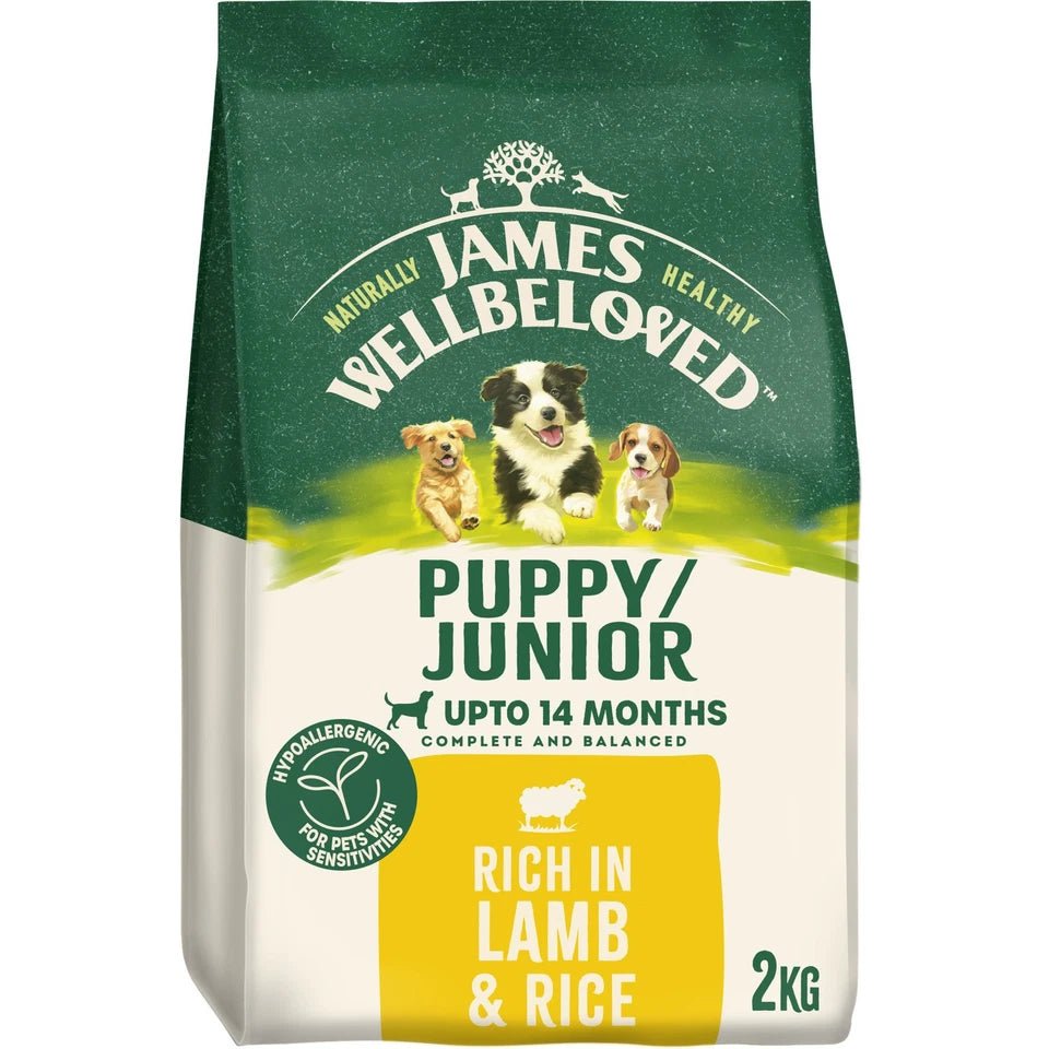 James Wellbeloved Puppy / Junior Lamb & Rice Dry Dog Food, James Wellbeloved, 2 kg