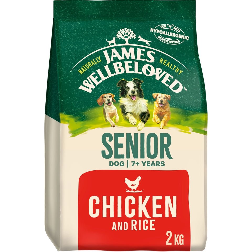 James Wellbeloved Senior Chicken & Rice Dry Dog Food, James Wellbeloved, 2 kg