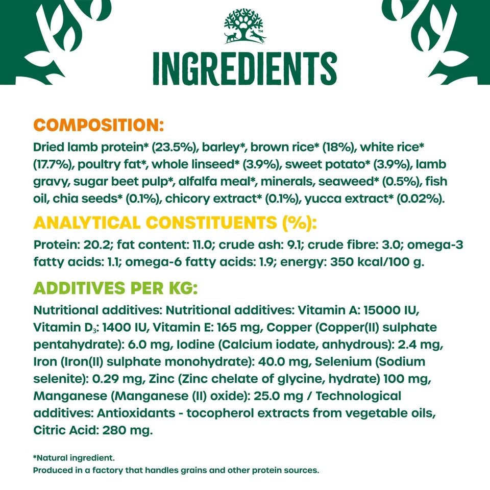 James Wellbeloved Superfoods Lamb Sweet Potato & Chia Dry Adult Dog Food, James Wellbeloved, 10 kg