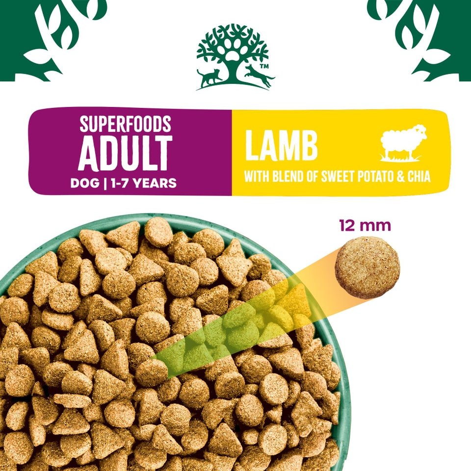 James Wellbeloved Superfoods Lamb Sweet Potato & Chia Dry Adult Dog Food, James Wellbeloved, 10 kg
