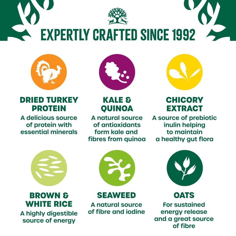 James Wellbeloved Superfoods Turkey Kale & Quinoa Dry Adult Dog Food, James Wellbeloved, 10 kg