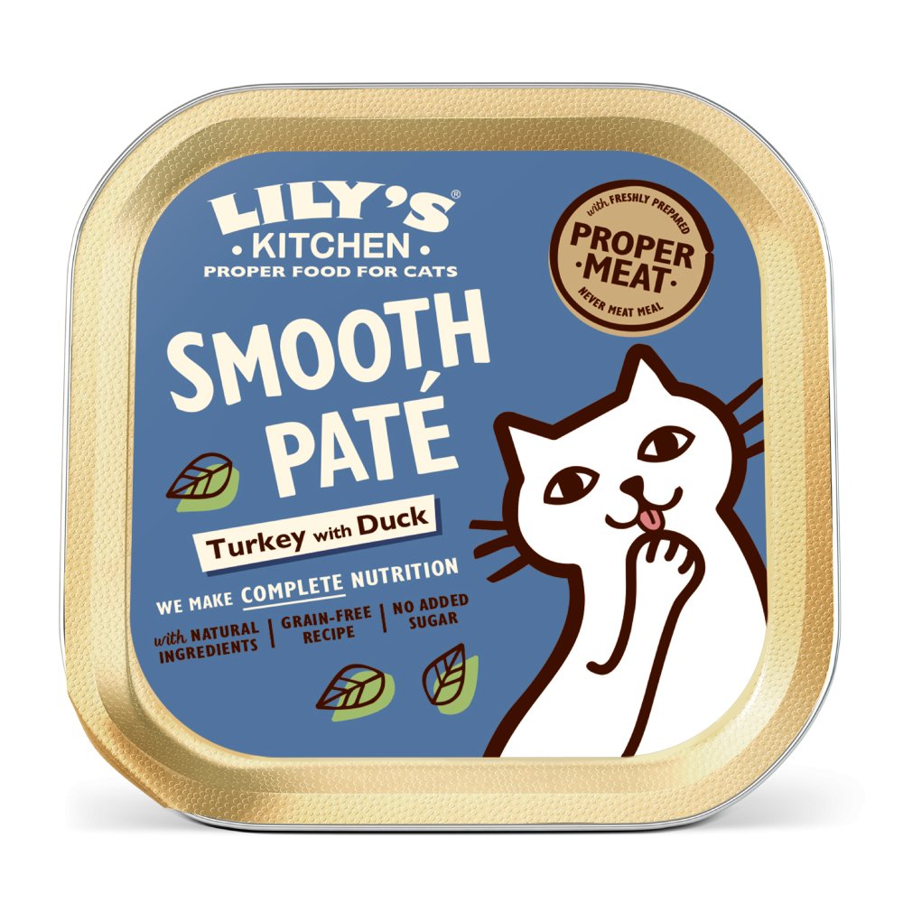 Lily's Kitchen Cat Smooth Paté Turkey with Duck - 19 x 85g, Lily's Kitchen,
