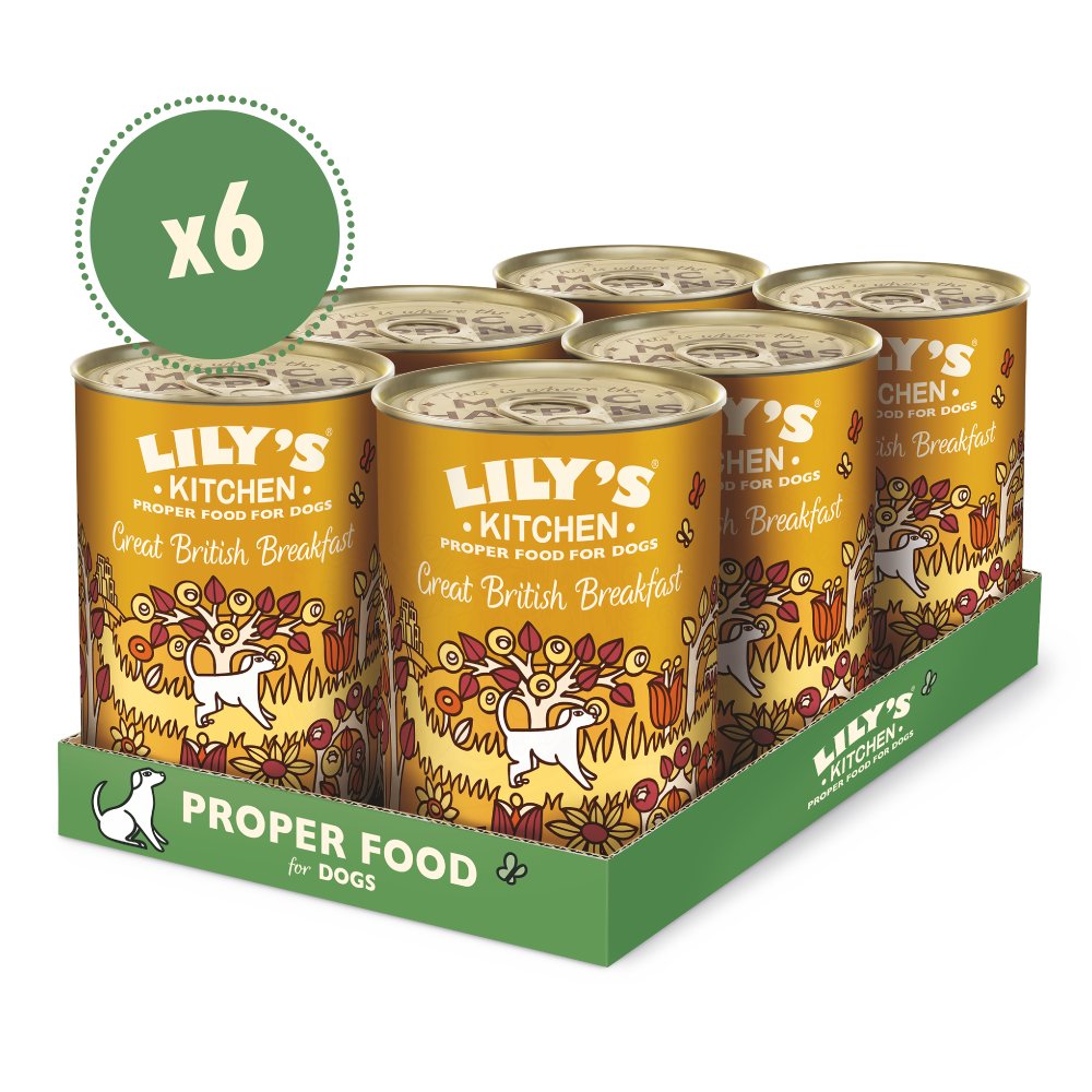 Lily's Kitchen Great British Breakfast - 6 x 400g Cans, Lily's Kitchen,