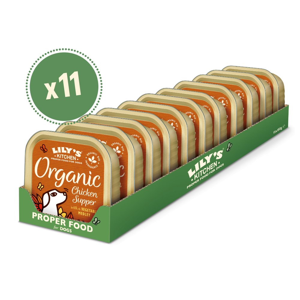 Lily's Kitchen Organic Chicken Supper - 11 x 150g Trays, Lily's Kitchen,