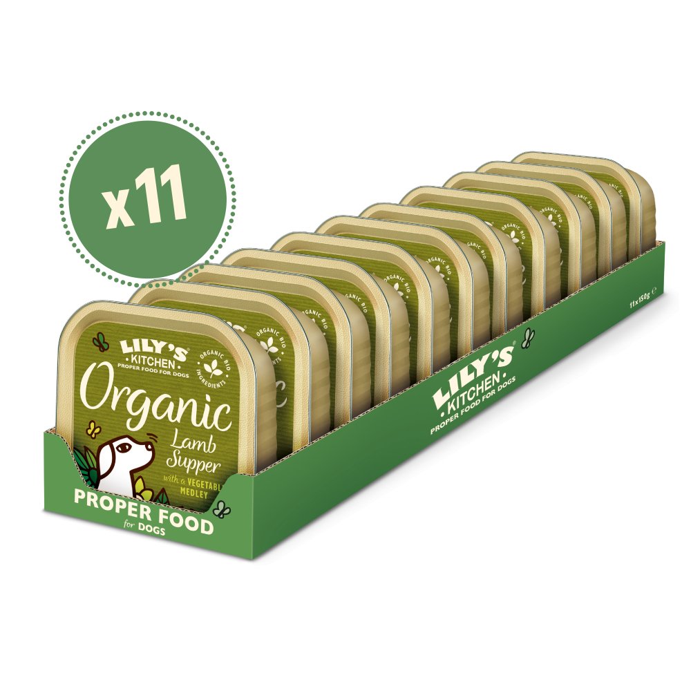 Lily's Kitchen Organic Lamb Supper - 11 x 150g Trays, Lily's Kitchen,