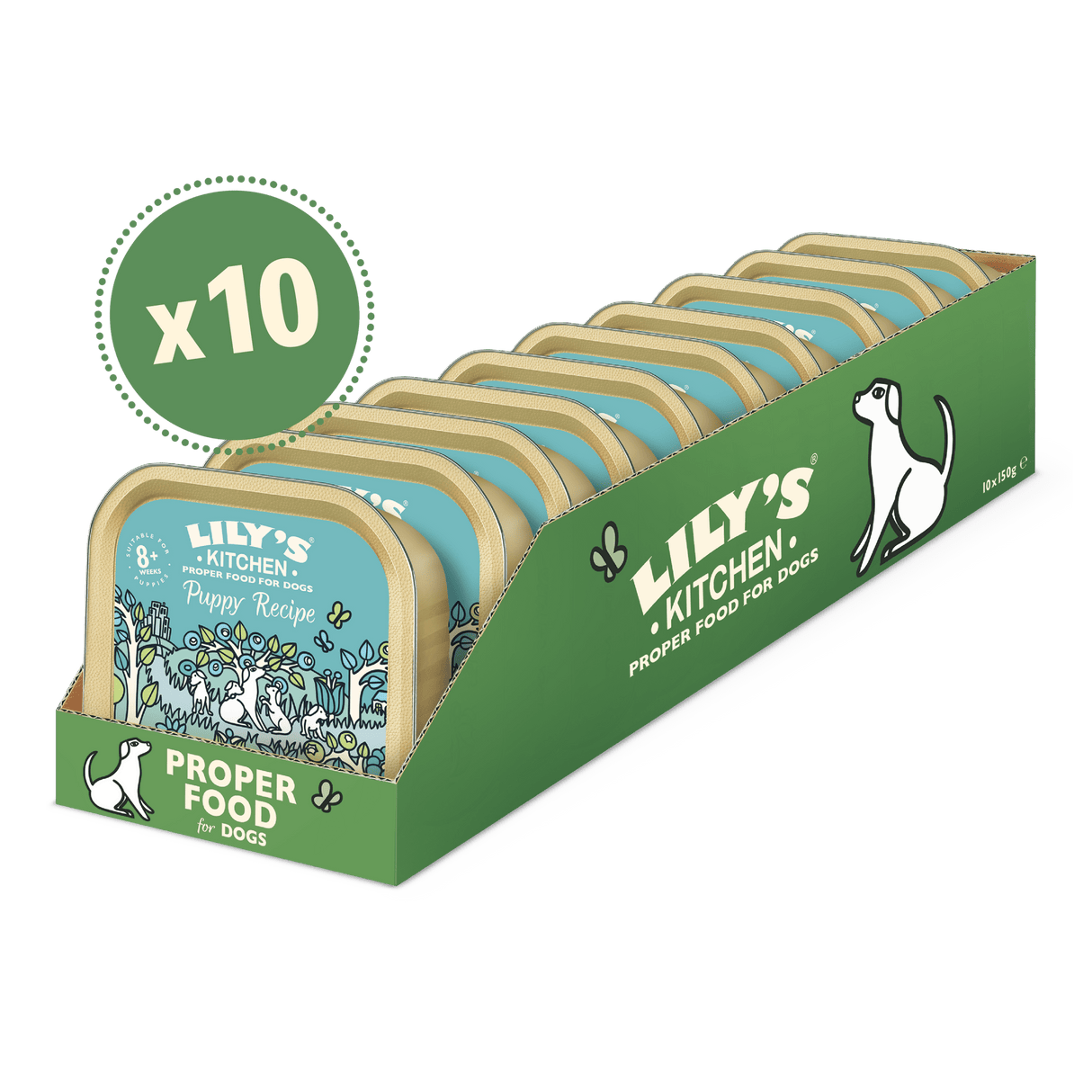 Lily's Kitchen Turkey & Duck Puppy Recipe - 10 x 150g Trays, Lily's Kitchen,