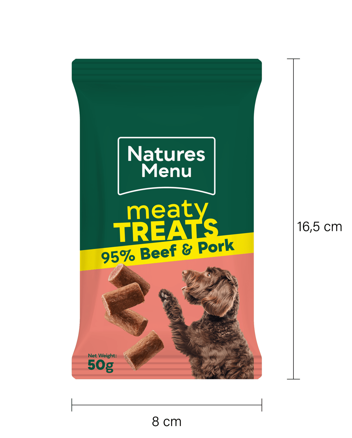 Natures Menu Beef Meaty Dog Treats - 12 x 50g, Natures Menu,
