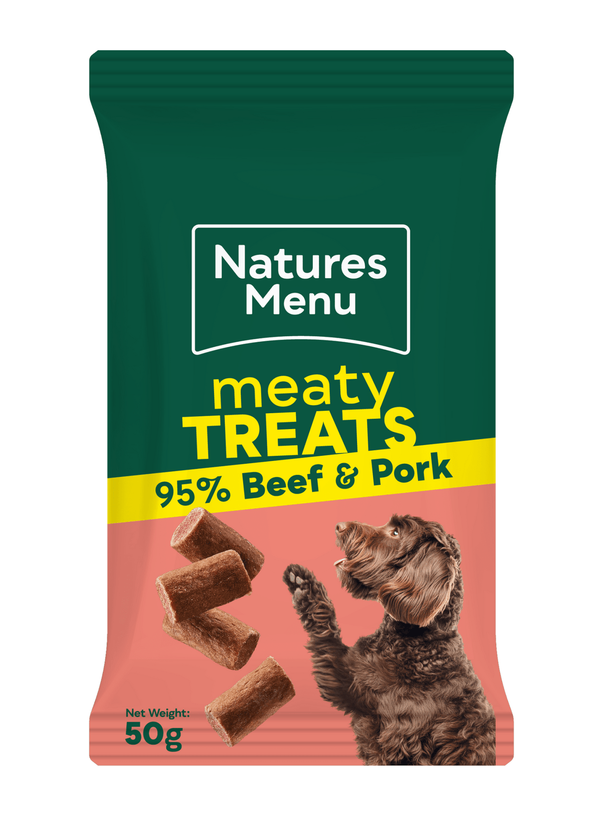 Natures Menu Beef Meaty Dog Treats - 12 x 50g, Natures Menu,