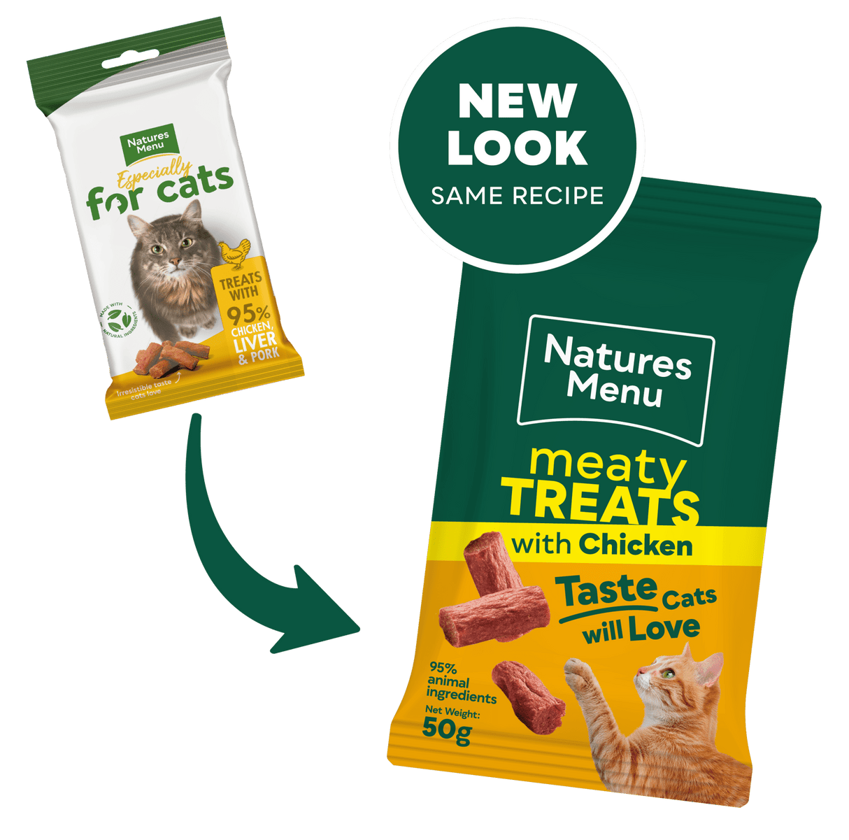 Natures Menu Chicken Cat Treats - 12 x 50g, Natures Menu,