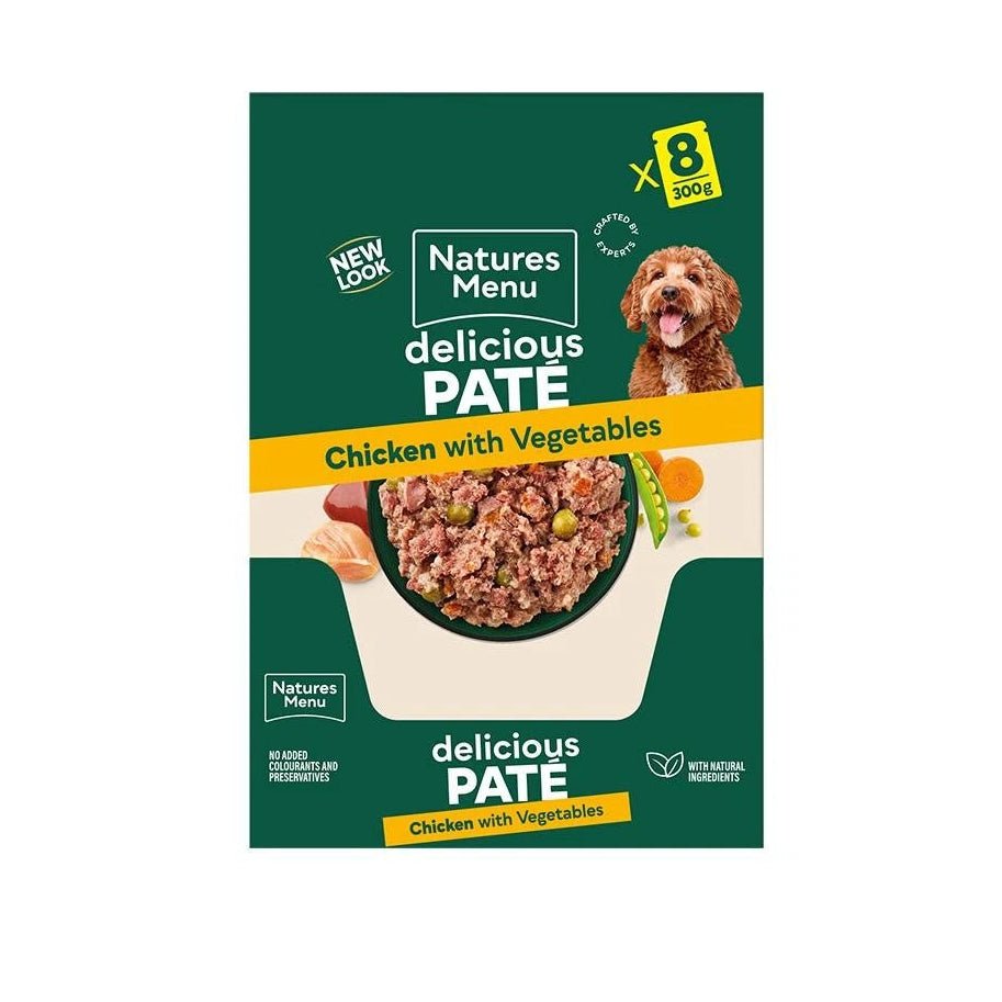 Natures Menu Chicken with Veg and Rice Dog Pouches - 8 x 300g, Natures Menu,