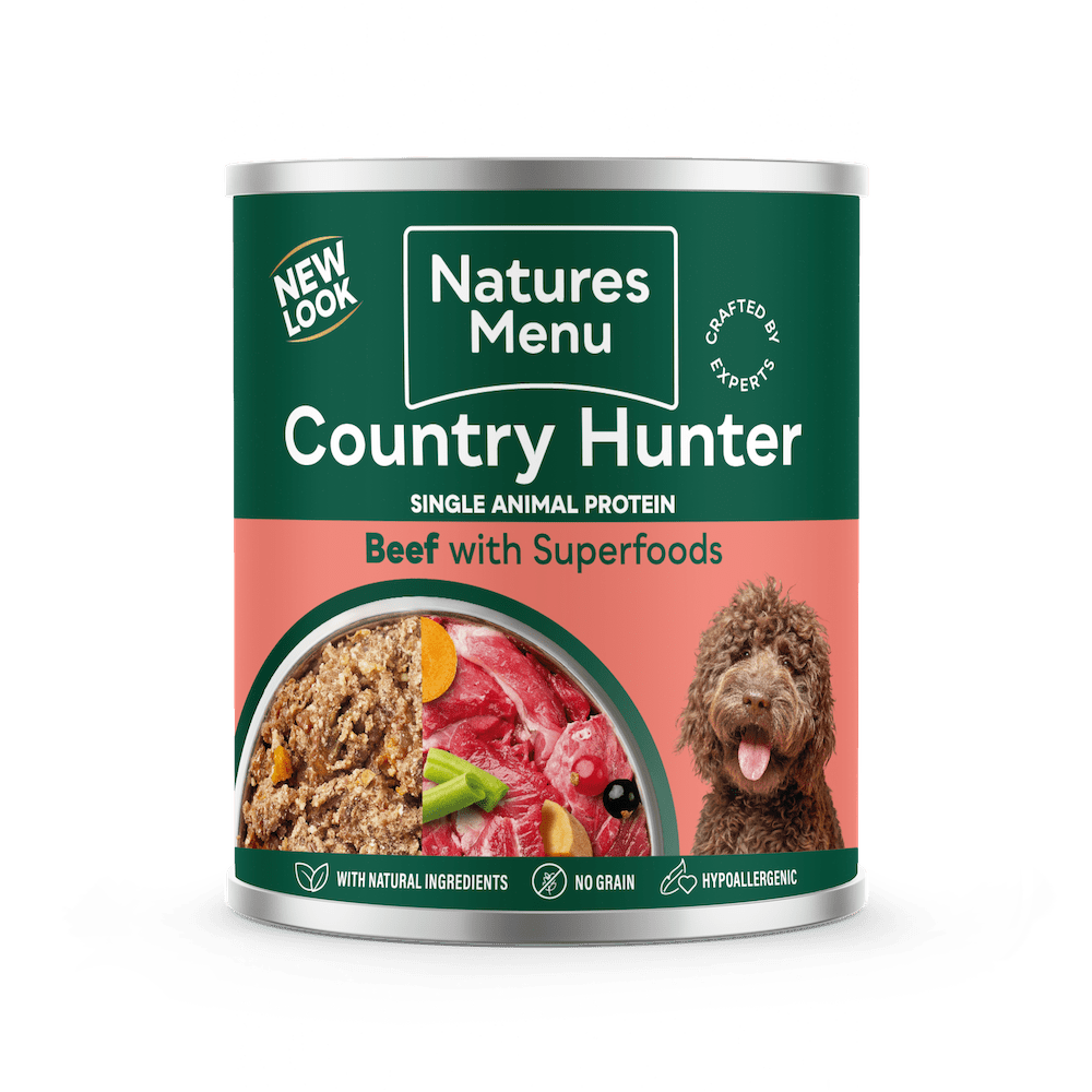 Natures Menu Country Hunter Beef with Superfoods Cans - 6x 600g, Natures Menu,