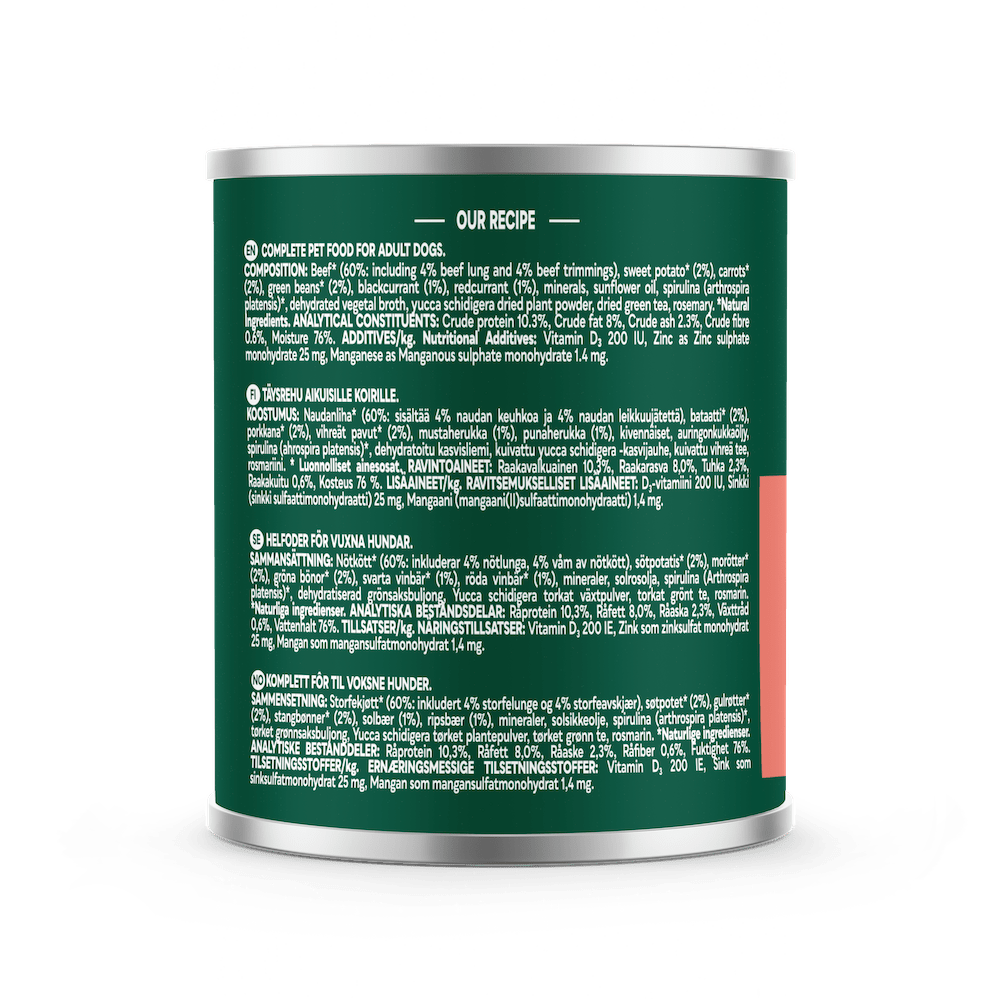 Natures Menu Country Hunter Beef with Superfoods Cans - 6x 600g, Natures Menu,