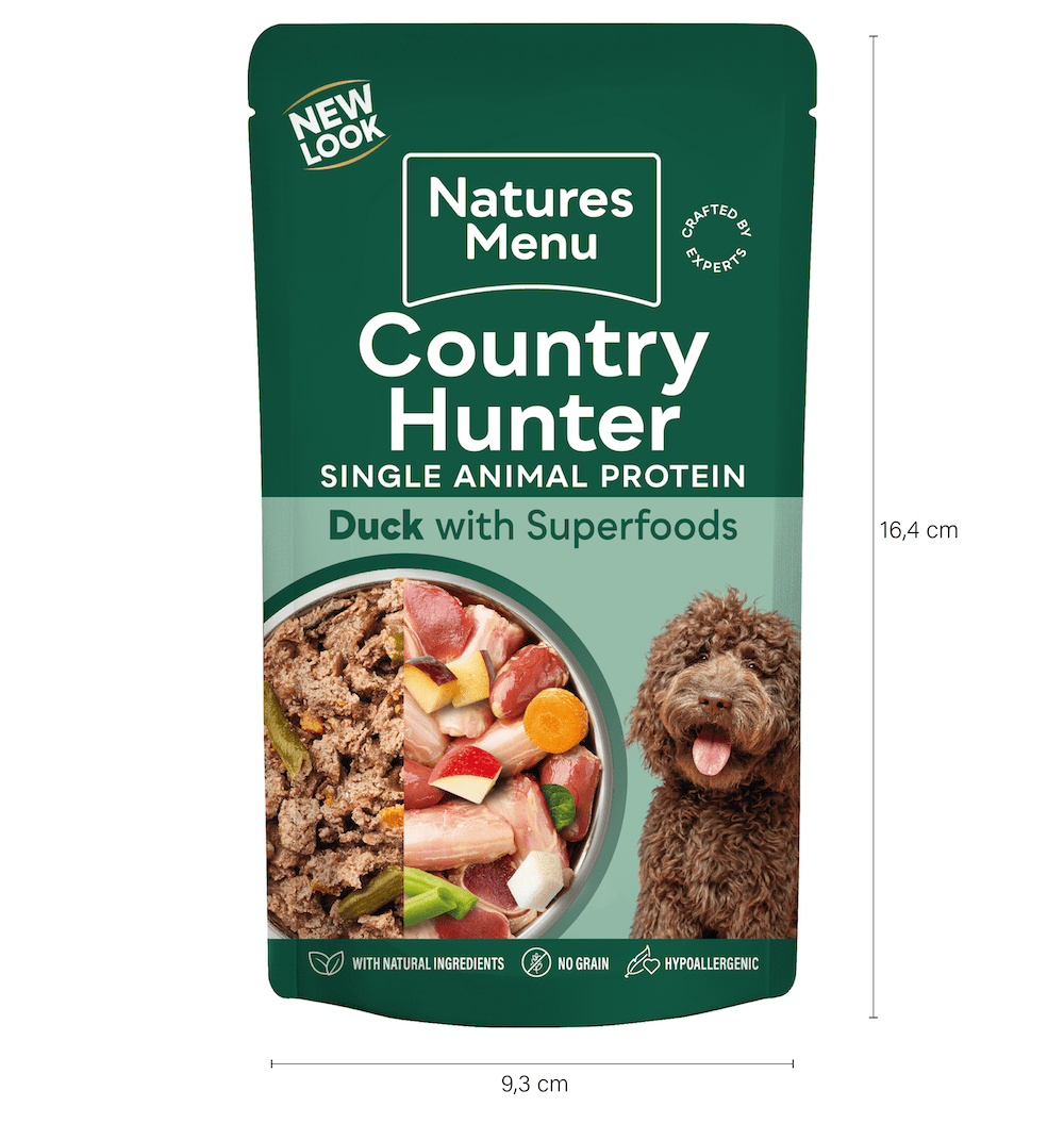 Natures Menu Country Hunter Duck with Superfoods Pouch - 18 x 150g, Natures Menu,