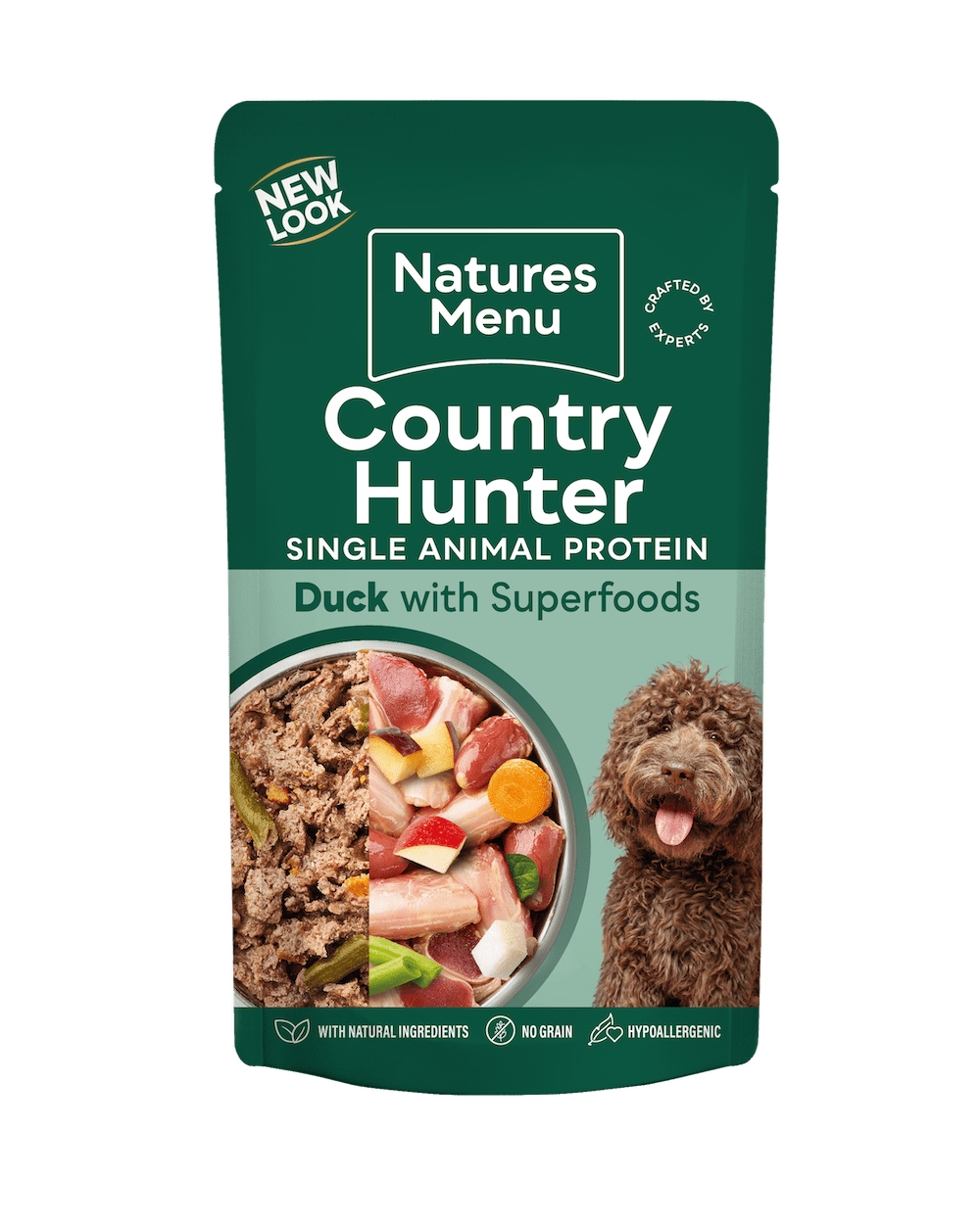 Natures Menu Country Hunter Duck with Superfoods Pouch - 18 x 150g, Natures Menu,