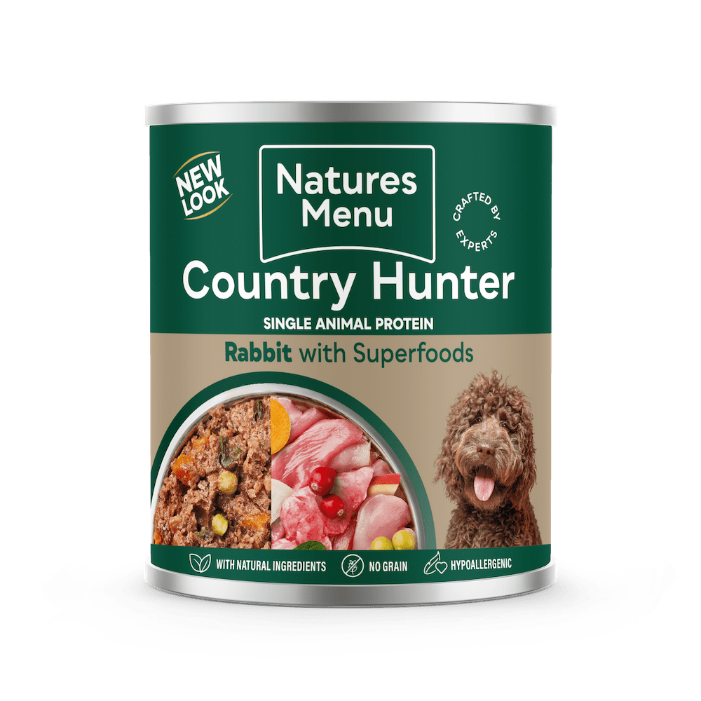 Natures Menu Country Hunter Rabbit with Superfoods Can - 6x 600g, Natures Menu,