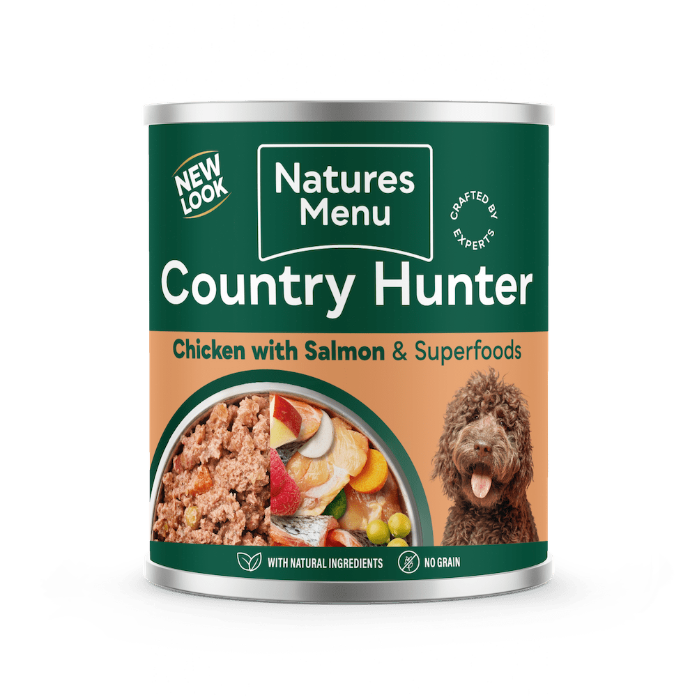 Natures Menu Country Hunter Salmon and Chicken with Superfoods Can - 6x 600g, Natures Menu,