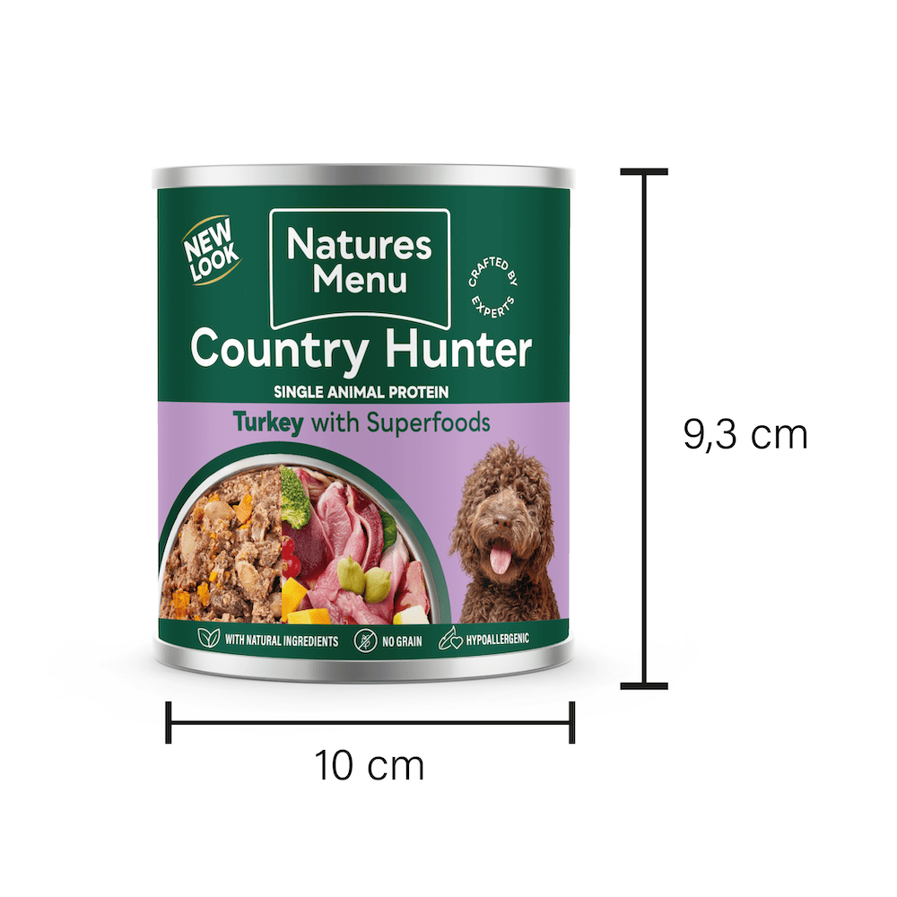 Natures Menu Country Hunter Turkey with Superfoods Cans - 6 x 600g, Natures Menu,