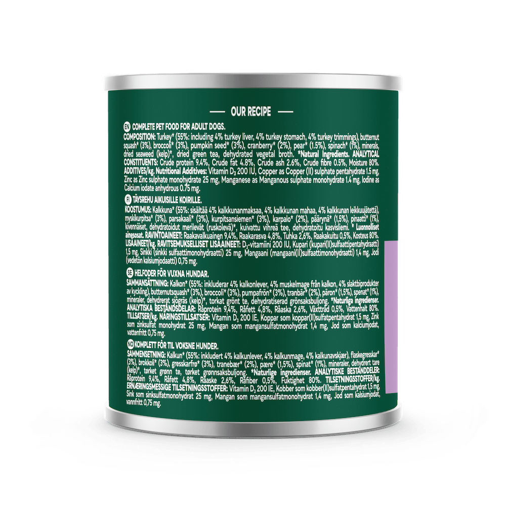 Natures Menu Country Hunter Turkey with Superfoods Cans - 6 x 600g, Natures Menu,