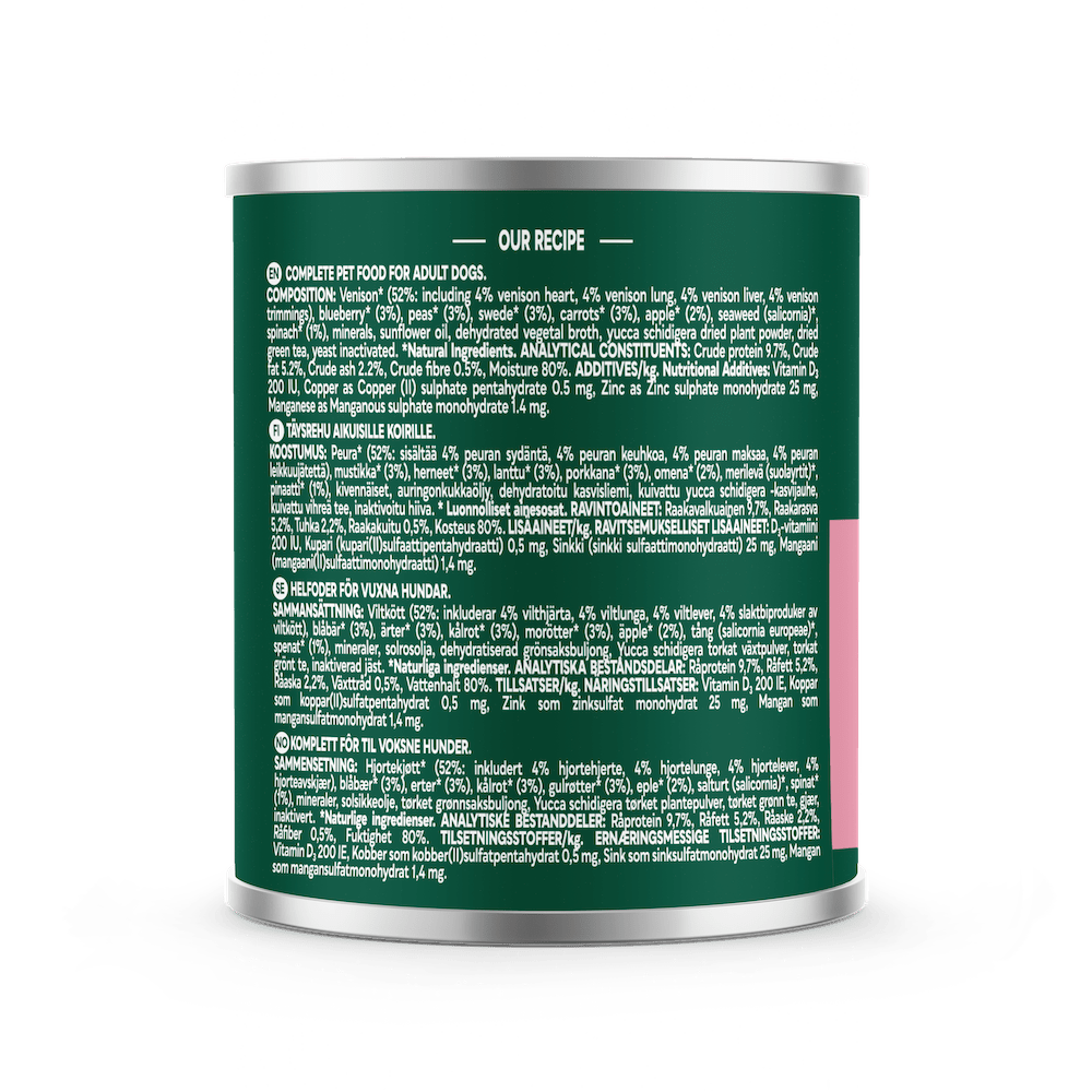 Natures Menu Country Hunter Venison with Superfoods Can - 6 x 600g, Natures Menu,