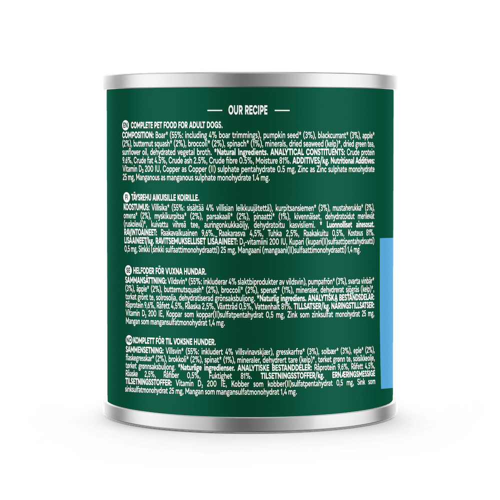 Natures Menu Country Hunter Wild Boar with Superfoods Can - 6 x 600g, Natures Menu,