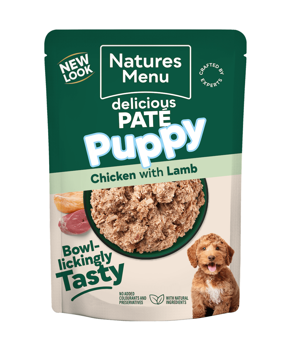 Natures Menu Puppy Chicken with Lamb Pouches - 8 x 300g, Natures Menu,