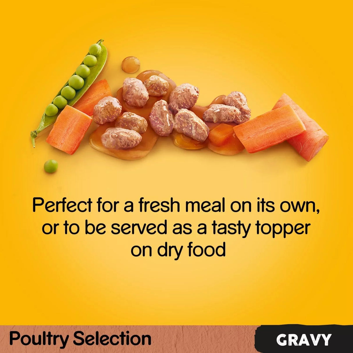 Pedigree Adult Wet Dog Food Pouches Poultry Selection in Gravy - 48 x 100g, Pedigree,