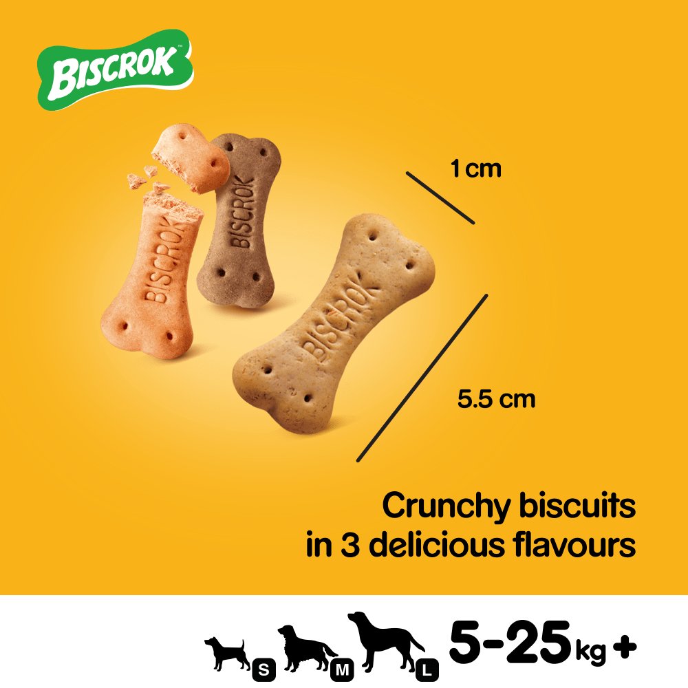 Pedigree Biscrok Gravy Bones Biscuits Dog Treats, Pedigree, 12 x 400g