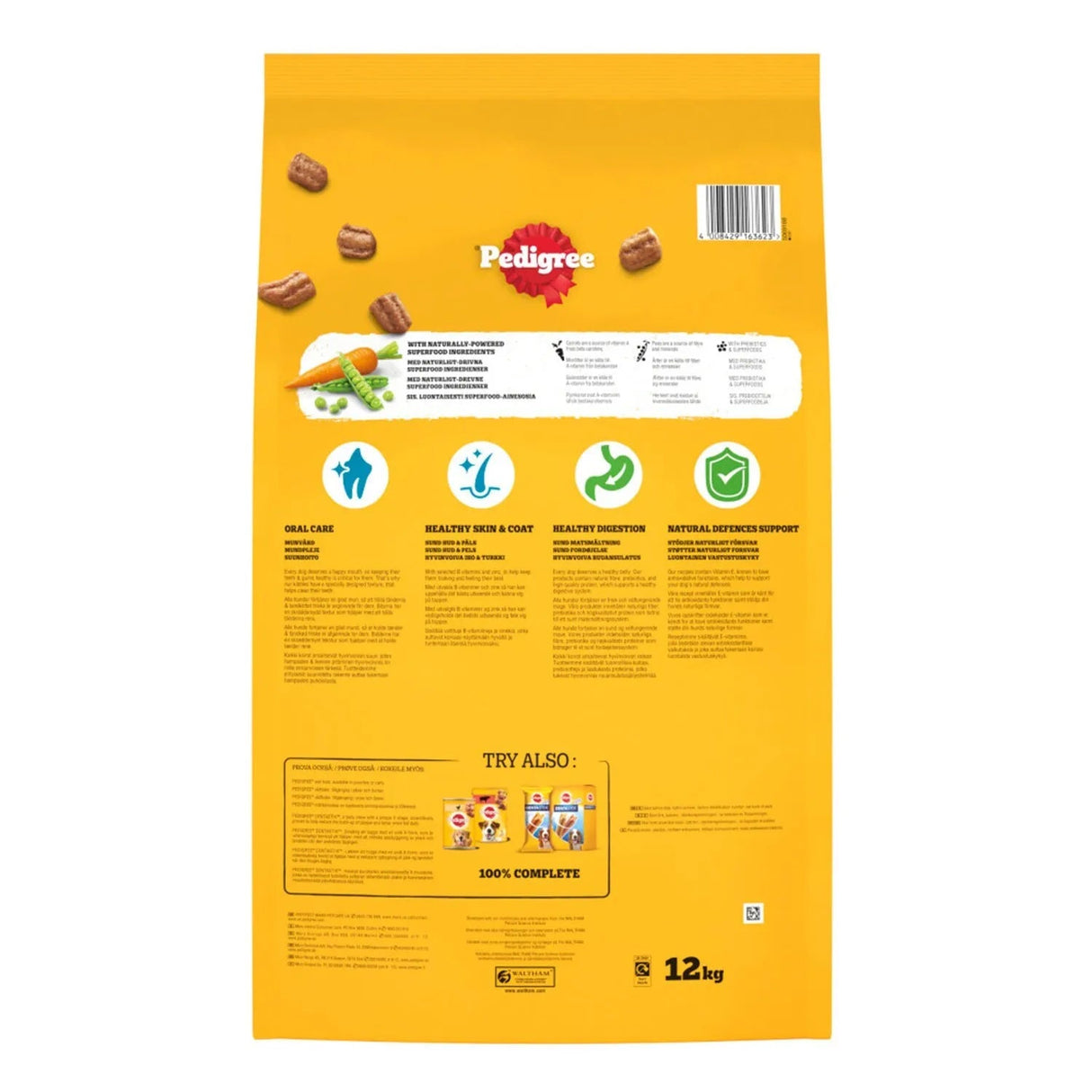 Pedigree Complete Adult Dry Dog Food Beef & Veg - 12 kg, Pedigree,