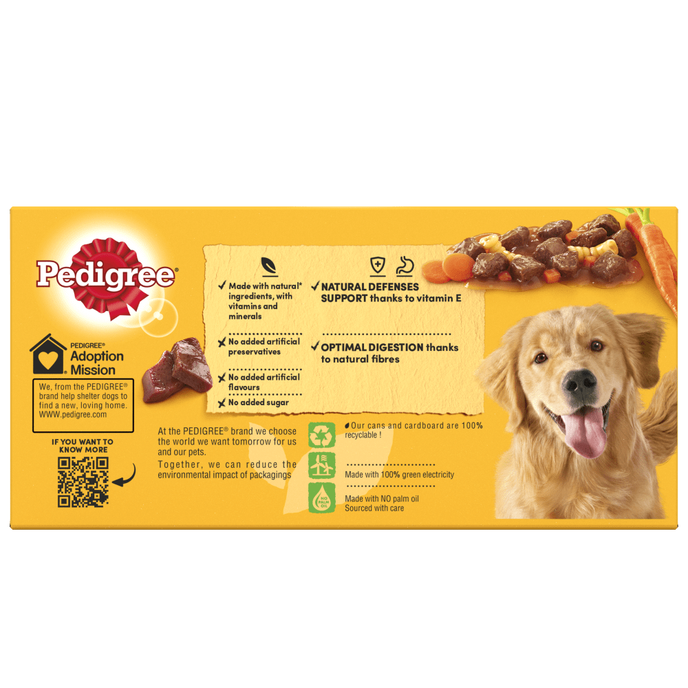 Pedigree Country Casseroles in Gravy Adult Wet Dog Food Tins Mixed - 24 x 400g, Pedigree,