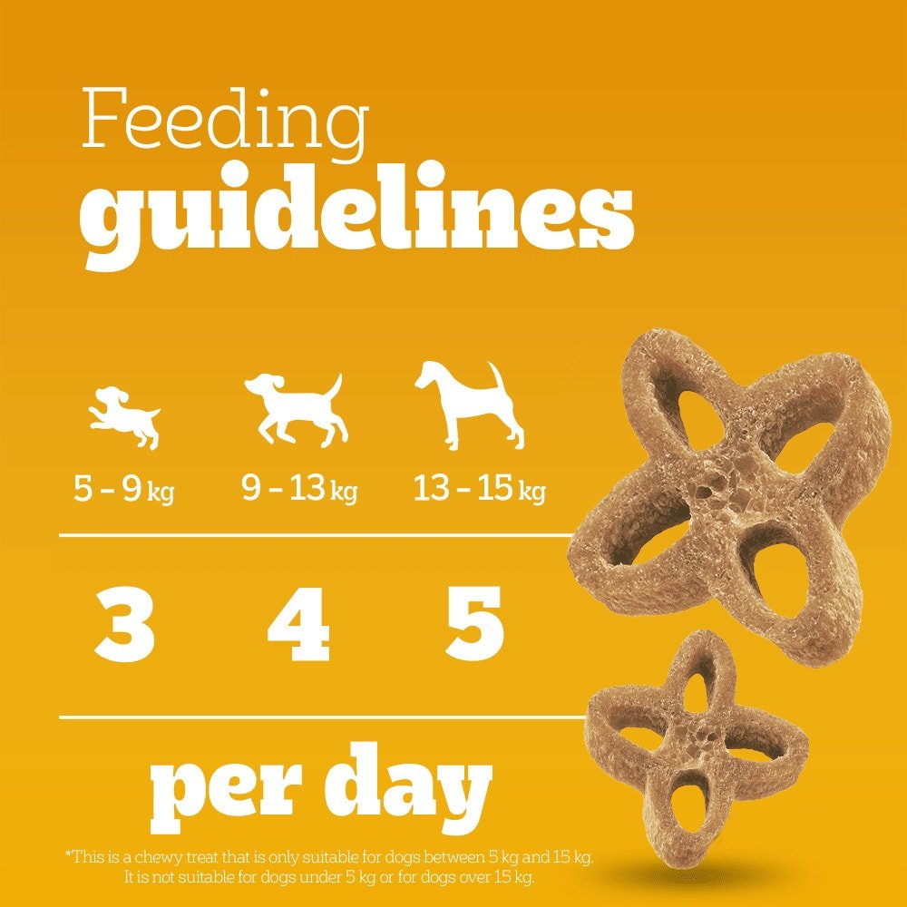 Pedigree Dentastix Chewy Chunx Beef Mini Adult Small Dog Treats - 5 x 68g, Pedigree,