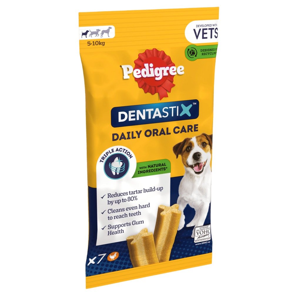 Pedigree Dentastix Daily Small Dog Dental Chew Treat, Pedigree, 70 Sticks
