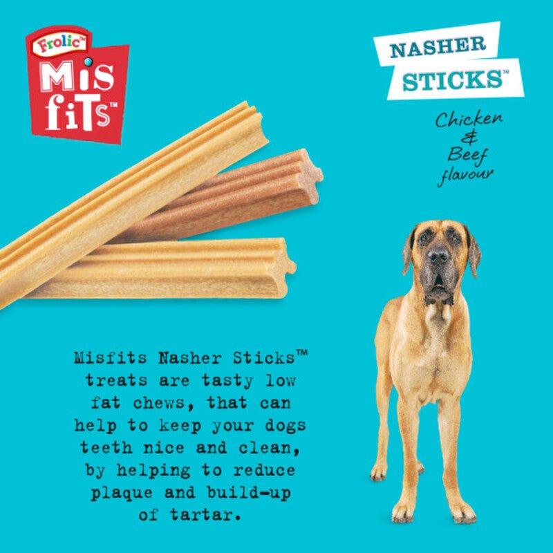Pedigree Misfits Large Nasher Sticks - 10 Pack, Pedigree,