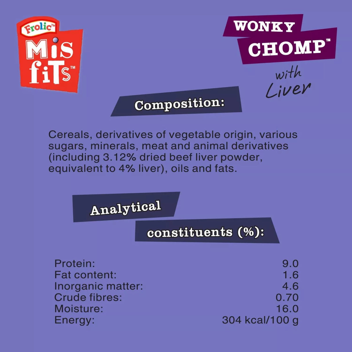 Pedigree Misfits Medium Wonky Chomps - 12 Pack, Pedigree,