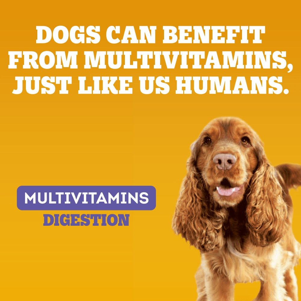 Pedigree Multivitamins Digestion Soft Dog Chews - 6 x 180g Packs, Pedigree,