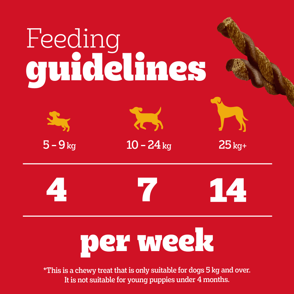 Pedigree Rodeo Duos Adult Dog Treats Beef & Cheese - 10 x 123g Bag, Pedigree,