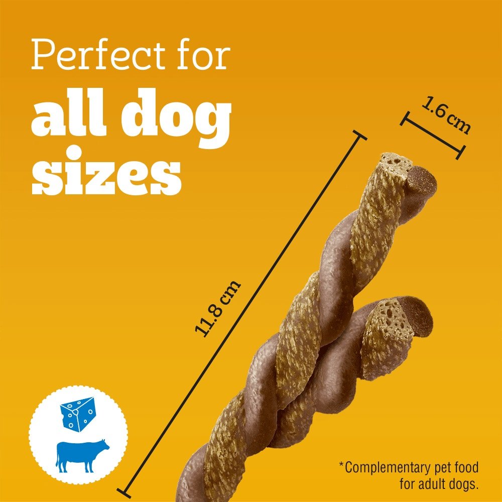 Pedigree Rodeo Duos Beef & Cheese Adult Dog Treats - 10 x 123g Bags, Pedigree,