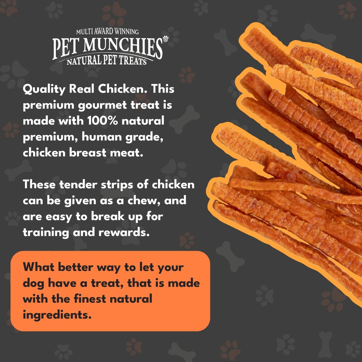 Pet Munchies Chicken Strips Treats for Dogs - 3 x 320g, Pet Munchies,