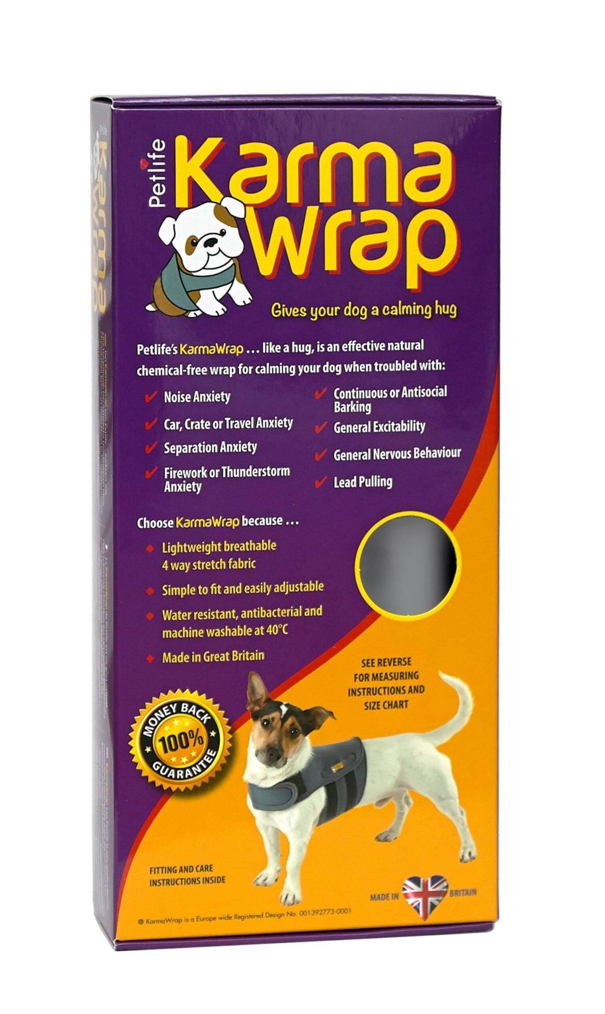 Petlife KarmaWrap Dog Calming Wrap, Petlife, S - 40 - 60 cm