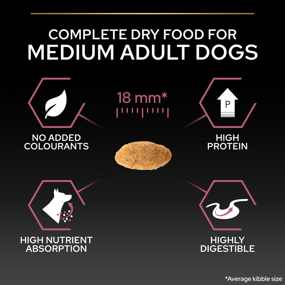Pro Plan Medium and Large Adult 7+ Sensitive Skin Salmon Dry Dog Food, Pro Plan, 14 kg