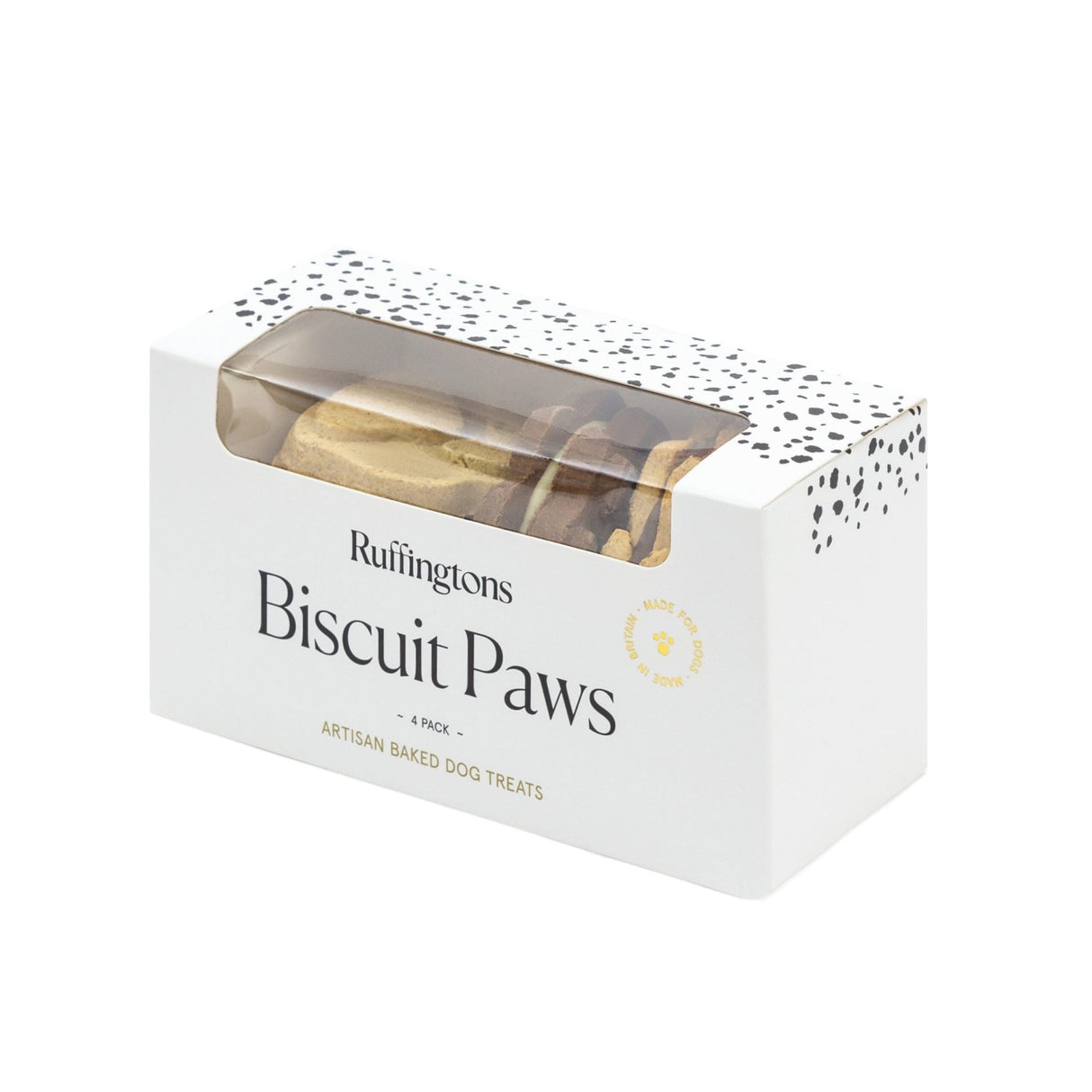 Ruffingtons Biscuit Paws Artisan Dog Treats - 4 Pack x 4, Ruffingtons,