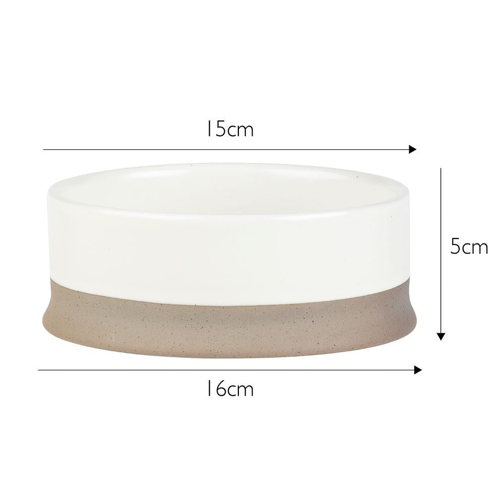 Scruffs Scandi Cream Non Tip Pet Food & Water Bowl, Scruffs, 14 cm