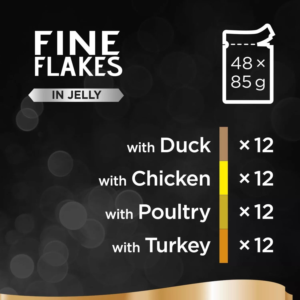 Sheba Fine Flakes Poultry Selection in Jelly Adult Cat Food - 48 x 85g, Sheba,