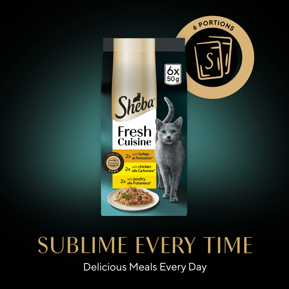 Sheba Fresh Cuisine Taste of Rome Pouches Mixed in Gravy - 48 x 50g, Sheba,