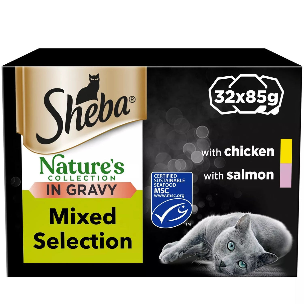Sheba Nature's Collection Mixed Selection in Gravy Trays - 32 x 85g, Sheba,