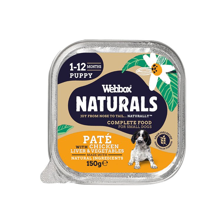 Webbox Naturals Puppy Pate with Chicken, Liver & Veg - 11 x Alus - Wet Puppy Food, Webbox,