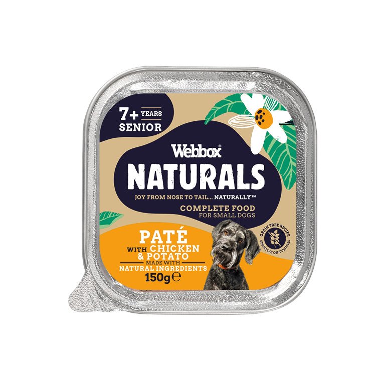 Webbox Naturals Senior Pate with Chicken & Potato Wet Dog Food - 11 x Alus, Webbox,