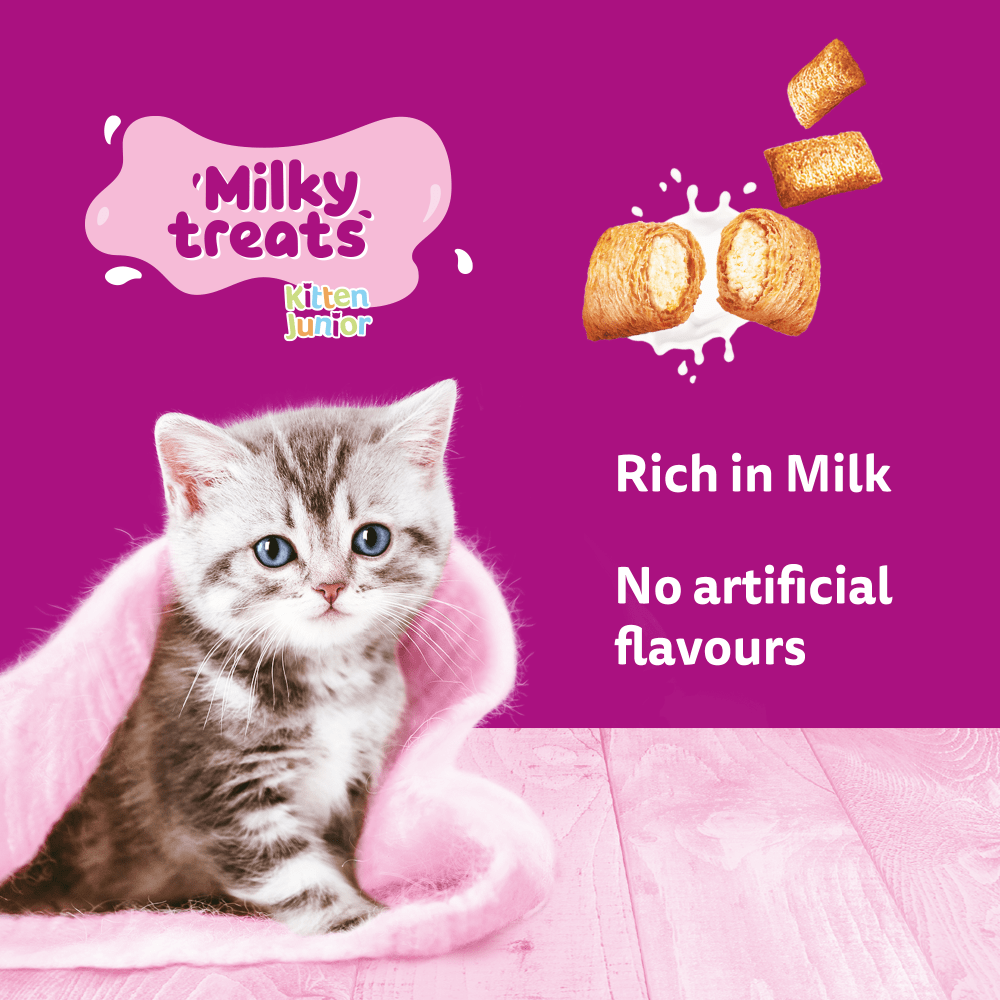 Whiskas Milky Kitten Treats - 5 x 50g, Whiskas,